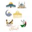 mescit ve namaz temalı sticker set(Ramadan)