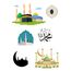 mescit ve namaz temalı sticker set(Ramadan)
