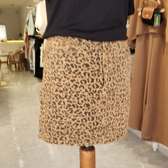 Leopar mini etek 