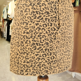 Leopar mini etek 