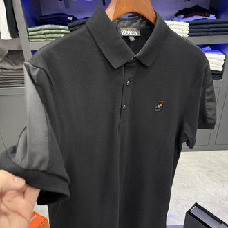 Zegna İthal Polo Yaka -Siyah