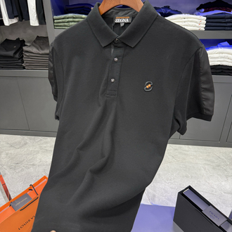 Zegna İthal Polo Yaka -Siyah
