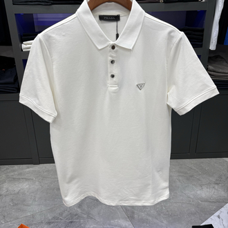 Prada Premium Beyaz Polo Yaka