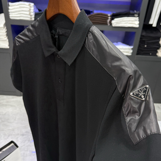 Prada Premium Siyah Polo Yaka