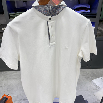 Etro Premium Series Beyaz Polo Yaka