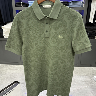 Etro Baskılı Yeşil Premium Polo Yaka