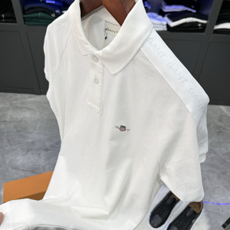 Gant Premium Omuz Baskılı Polo Yaka -Beyaz