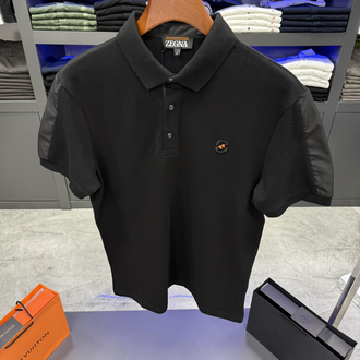 Zegna İthal Polo Yaka -Siyah