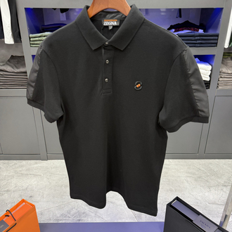 Zegna İthal Polo Yaka -Siyah