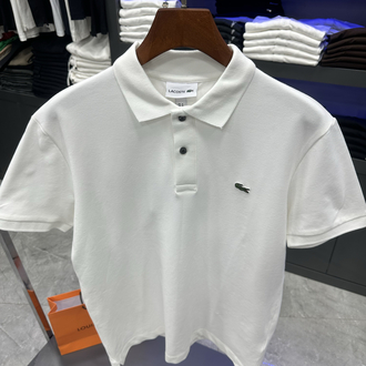 Timsah Logolu Beyaz Premium Polo Yaka