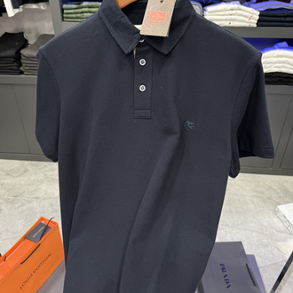 Etro Premium Series Lacivert Polo Yaka