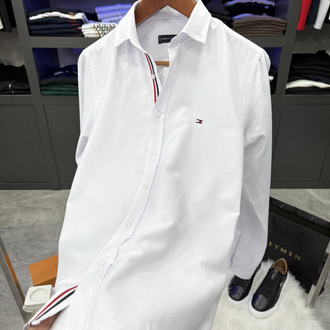 Tommy Hılfıger Beyaz Slim Fit Gömlek