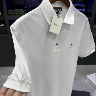 Zegna İthal Polo Yaka -Beyaz