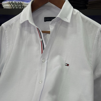 Tommy Hılfıger Beyaz Slim Fit Gömlek