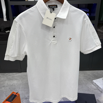 Zegna İthal Polo Yaka -Beyaz