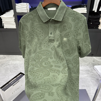 Etro Baskılı Yeşil Premium Polo Yaka
