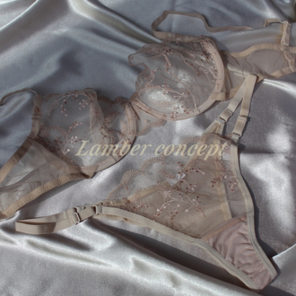 Powder Pink Spring Bra Set