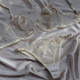 Vintage Rose Bra Set