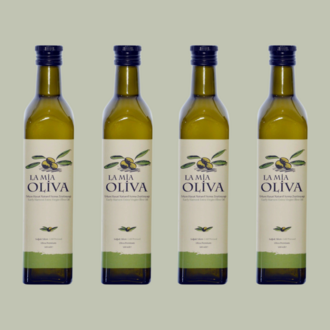 La Mia Oliva - Erken Hasat | Soğuk Sıkım Naturel Sızma Zeytinyağı - 4x500 ml (Yeni Sezon)