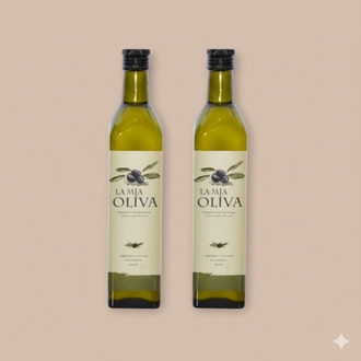 La Mia Oliva – Soğuk Sıkım Ayvalık Zeytinyağı | Naturel Sızma | Cam Şişe 2x500 ml