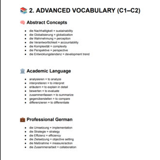 C1-C2 German Mastery Pack