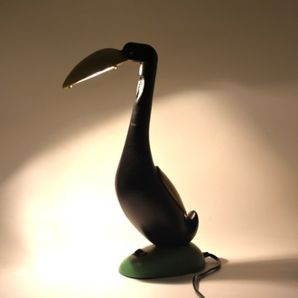Vintage Flamingo Halojen Masa Lambası, 1990s