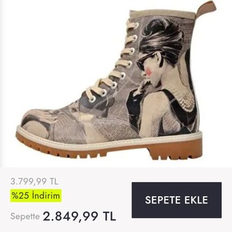 Dogo kadın vegan deri gri uzun bot ( Go back to being yourself ) tarsim