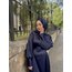Sade saten lacivert abiye