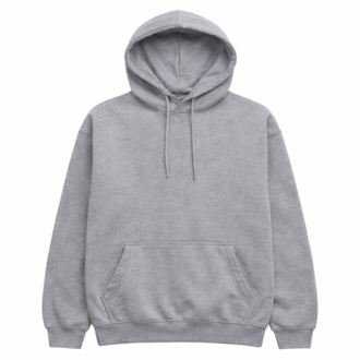 Kişiye Özel Baskı – Regular (Avrupa Kalıp) Açık Gri Hoodie / Kapüşonlu Sweatshirt