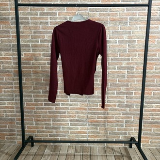 Mürdüm Tokalı V Yaka Bluz – Şık Kesim