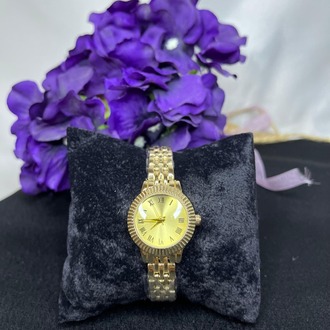 Yuvarlak Gold Saat