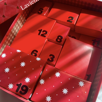 Kişiye Özel 6’lı Takı Advent Calendar Kutusu (İÇERİK AÇIKLAMADA) Kırmızı Kutu