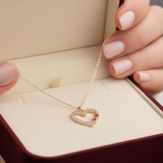 Lavoggue Lumière Infinity Heart Necklace