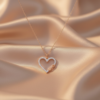 Lavoggue Lumière Infinity Heart Necklace