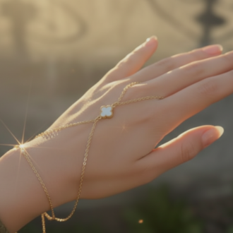 Lavoggue Lumière Clover Hand Chain