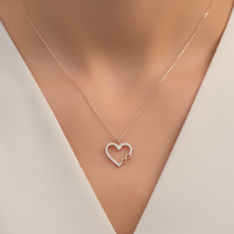 Lavoggue Lumière Infinity Heart Necklace