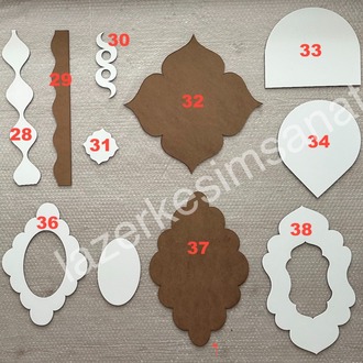 Ahşap Kalıp - Seçimli(28-38)