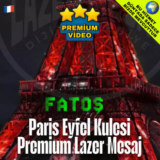 PREMİUM PARİS EYFELDE DİLEDİĞİNİZ YAZI MONTAJ VİDEO