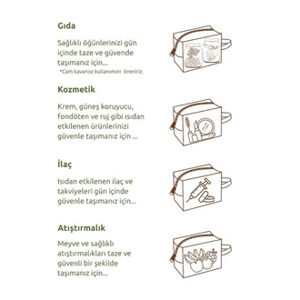 Kahverengi Makyaj Malzemesi, İlaç, Bebek Maması ve Yemek Taşıma