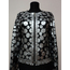 Silver Leather Women Leaf Jacket [Design 07]