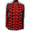 Plus Size Orange Leather Leaf Jacket Womens [Design 01]