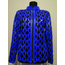 Blue Leather Leaf Jacket for Woman [Design 05]