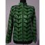 Plus Size Green Leather Leaf Jacket Woman [Design 01]