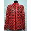 Red Leather Leaf Jacket for Woman [Design 05]
