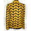 Plus Size Yellow Leather Womens Leaf Jacket [Design 01]