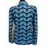Light Ice Baby Blue Women Leather Leaf Jacket [Design 01]