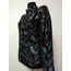Flower Pattern Black Leather Leaf Jacket for Women [Design 04]
