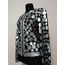 Silver Leather Women Leaf Jacket [Design 07]