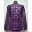 Purple Women Leather Leaf Jacket [Design 01]