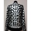 Silver Leather Women Leaf Jacket [Design 07]